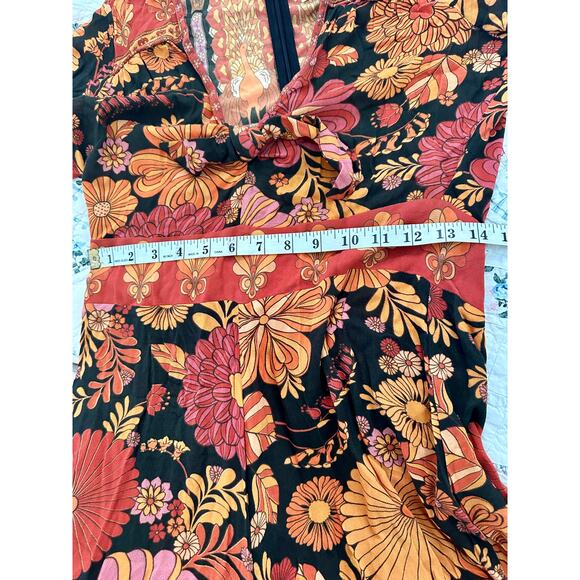 NINE LIVES BAZAAR AUSTRALIA FLORAL HIPPIE BOHO PRINT JUMPSUIT S - Picture 5 of 10